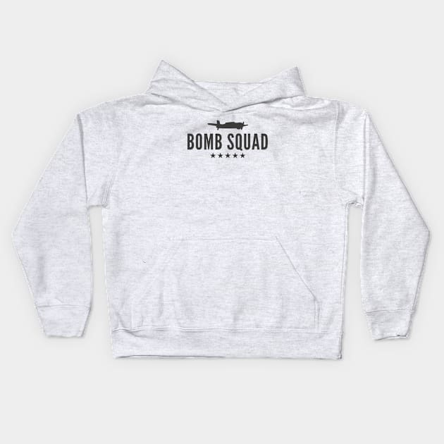 Bomb Squad Bomber Plane World War II Kids Hoodie by notami